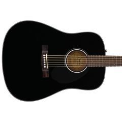 Fender CD-60S Spruce-Top Dreadnought Acoustic Guitar - Black - Thumb