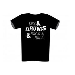 Sex & Drums Adult T-Shirt Small