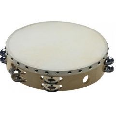 Stagg 10" Pretuned Wooden Tambourine - 2 Rows Of Jingles