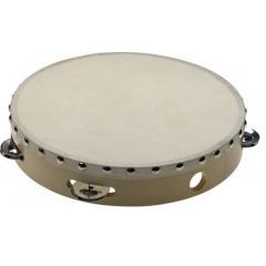 Stagg 10" Pretuned Wooden Tambourine - 1 Row Of Jingles