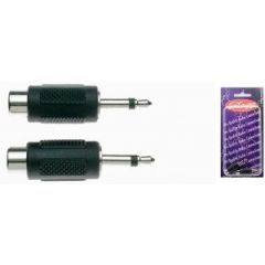 Stagg RCA Phono to Mini Jack Adapters (Twin Pack)
