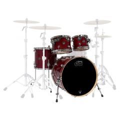DW Performance Maple 22” 4-Piece Drum Shell Pack - Cherry Stain Lacquer - 1