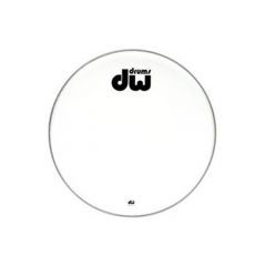 DW White Texture Coated Bass Drum Head