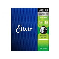 Elixir Optiweb Custom Light Electric Guitar Strings - 0.09 - 0.46
