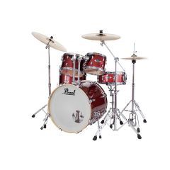 Pearl Export EXX 22" Drum Kit With Cymbals & Hardware - Cherry Black Glitter
