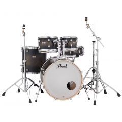 Pearl Decade Maple 22” 5-Piece Drum Kit Including Hardware - Satin Black Burst - 1