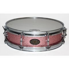 Pre-Owned Joe Montineri 14 x 4" Maple Snare Drum - Pink Champagne