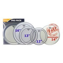 Remo Clear Pinstripe Rock Pro Pack Drum Heads 