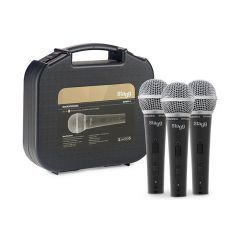 Stagg 3 Set Professional Dynamic Microphones