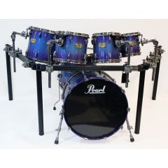 Pre-Owned Pearl Masters 6-Piece Drum Shell Pack - Sapphire Blue Burst - 1