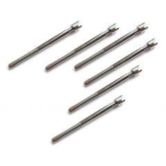 Sonor 1/4" x 80mm Slotted Head Tension Rods - Pack Of 6