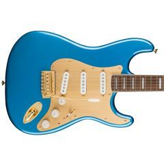 Squier 40th Anniversary Stratocaster Electric Guitar - Gold Edition - Lake Placid Blue - 1