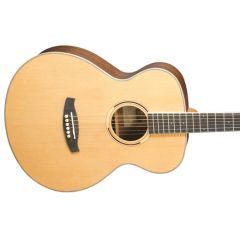Tanglewood DBT F HR Discovery Acoustic Guitar - Figured Hawaiian Rainwood - 1