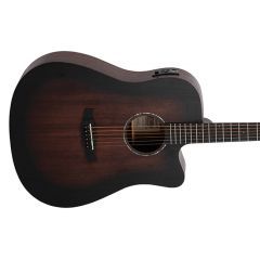 Tanglewood TWCR DCE Crossroads Dreadnought Cutaway Electro Acoustic Guitar - Whiskey Barrel Burst Satin - 1